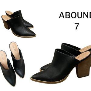 Abound -  Maya Block Heel Mule - Size 7 - BLACK